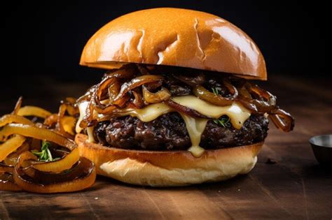 Onion Burger Gouda