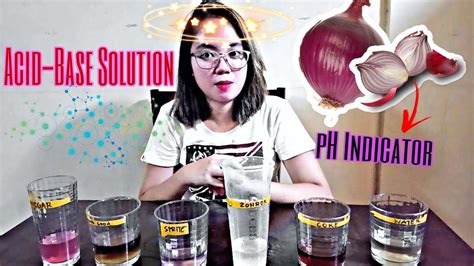 Onion Indicator In Acid And Base