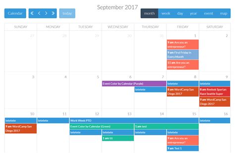 Online Booking Calendar For Multiple Events