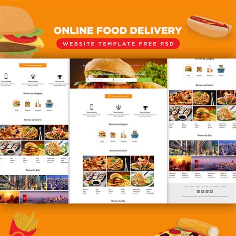 18+ Online Food Ordering & Delivery Website Templates Free & Premium