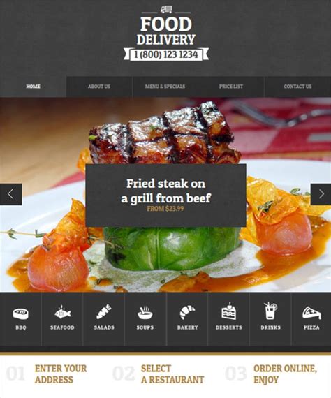 18+ Online Food Ordering & Delivery Website Templates Free & Premium