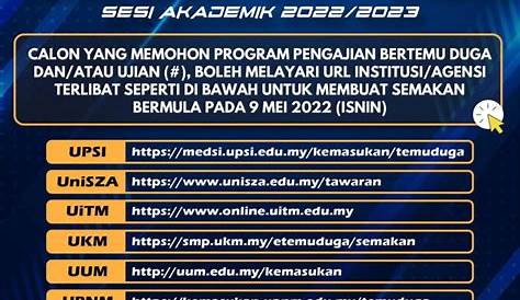 Semakan Panggilan Temuduga UPU 2024-2025 Lepasan SPM Online
