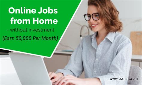 21 Real Online Work From Home Jobs Without Investment
