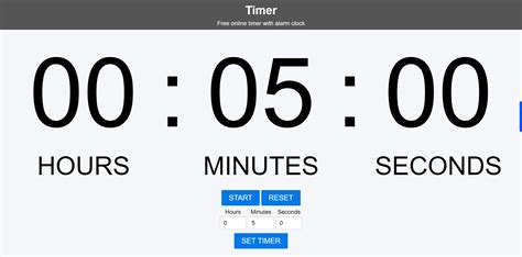 Online Alarm Clock And Timer
