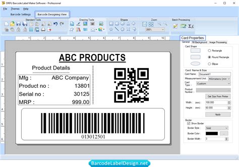 online barcode label designer