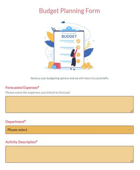 online budget builder