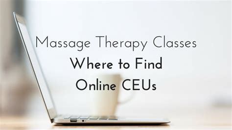 online ceus for massage therapists