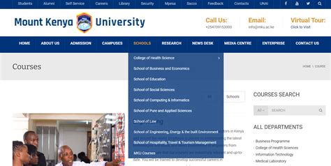 online courses offered at mku