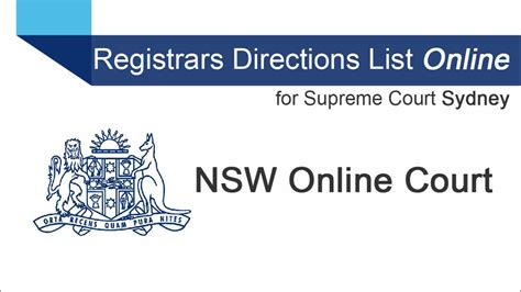 online court listing nsw