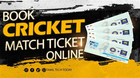 online cricket match ticket booking