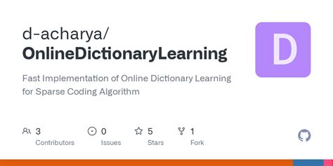 Online Dictionary Learning For Sparse Coding Github