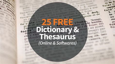 online dictionary thesaurus