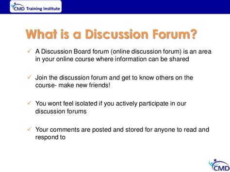 Online Discussion Forums Slideshare