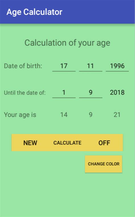 online easy age calculator