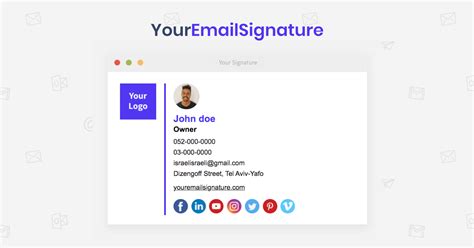 online email signature generator outlook