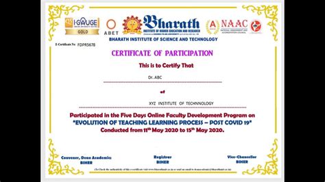 online fdp with certificate 2023