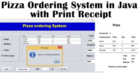 Online Food Ordering Program In Java