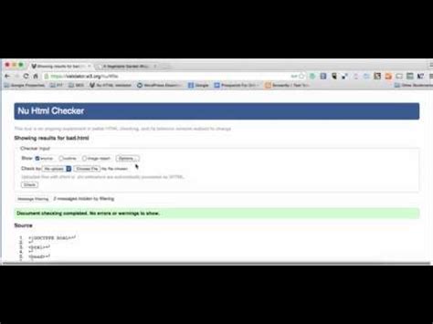 Online Html Code Error Checker