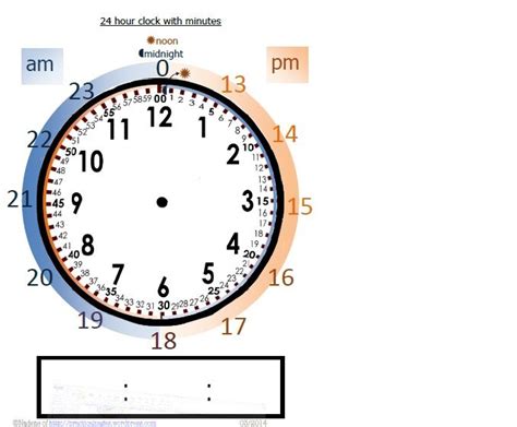 Online Interactive 24 Hour Clock