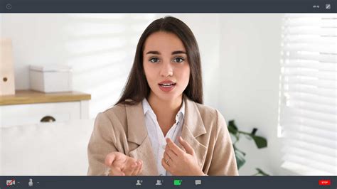 Online Interview Look At Camera Or Screen
