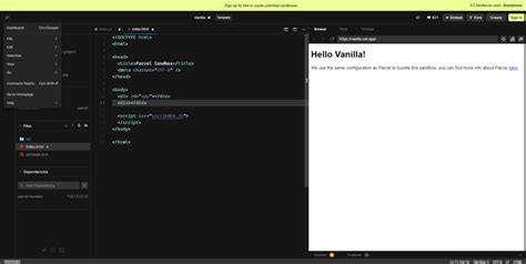 Online Javascript Editor Sandbox