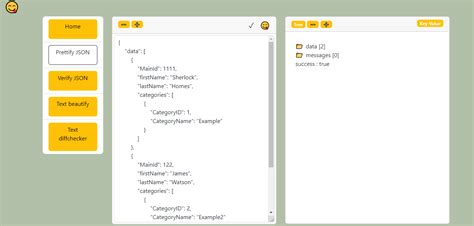 online json editor and diff checker