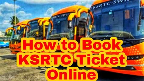 online ksrtc bus ticket booking