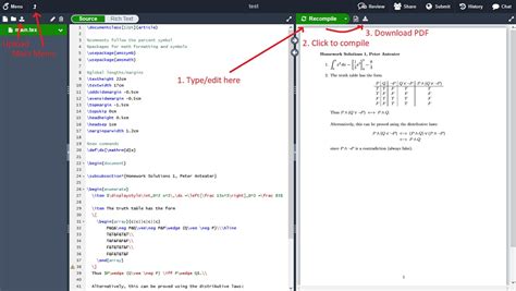 Online Latex Code Compiler