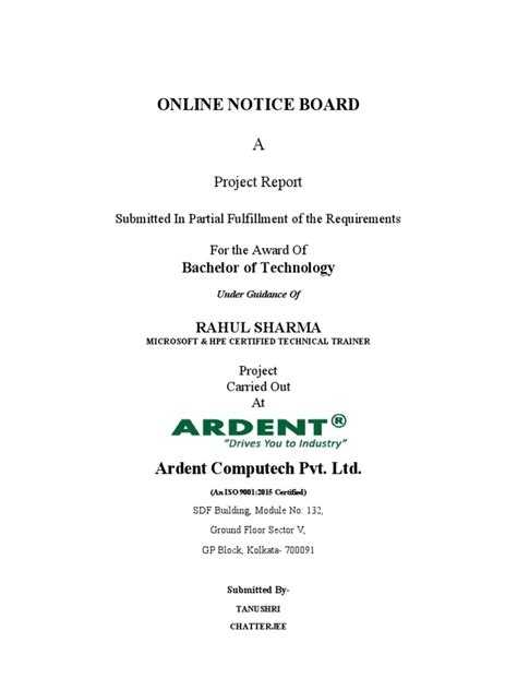 Online Notice Board Project In Java