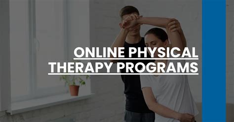 Online Physical Therapist Programs