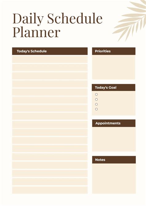 Online Planner Template