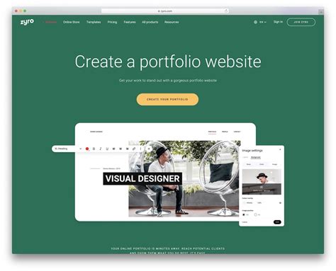 online portfolio website builder