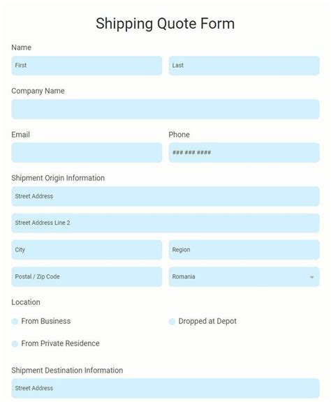Online Quote Shipping Container