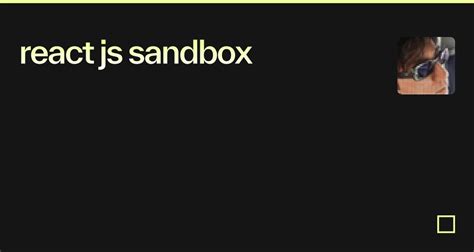 Online React Js Sandbox