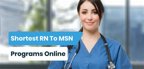 online rn to msn programs fast track