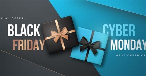 Online Shopping Black Friday Or Cyber Monday