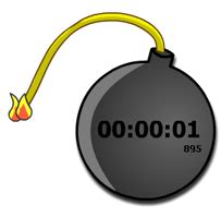 online stopwatch bomb timer full screen