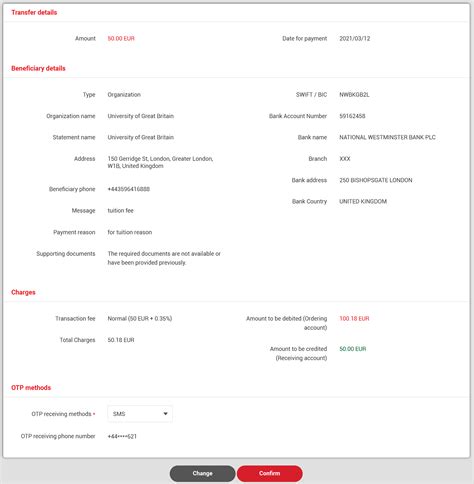 online swift transfer