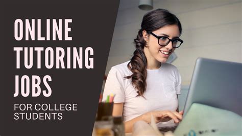 online tutoring jobs for university students