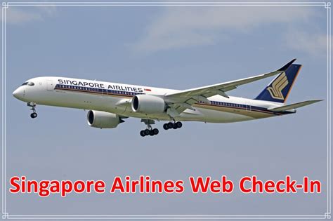 online web check in singapore airlines