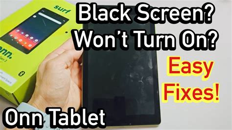 Onn Tablet Screen Black