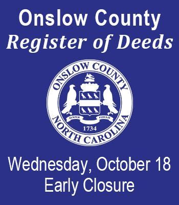 onslow county register of deeds