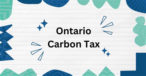 ontario carbon tax rebate 2022