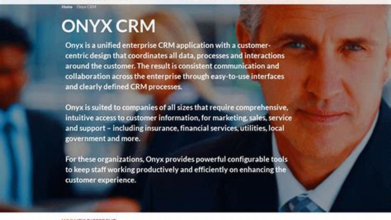 Onyx CRM: A Comprehensive Solution for Efficient Customer Relationship Management