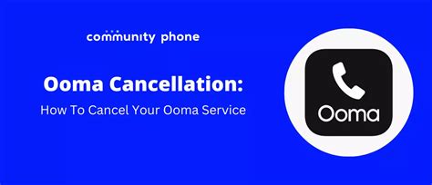 ooma cancellation