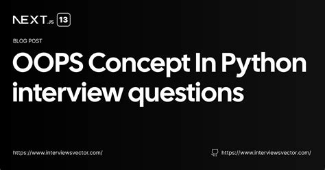 oops concepts in python interview questions