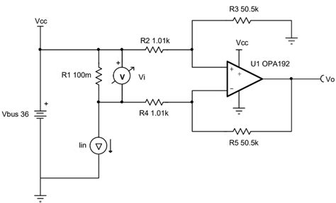 Op Amp Current Sense Amplifier