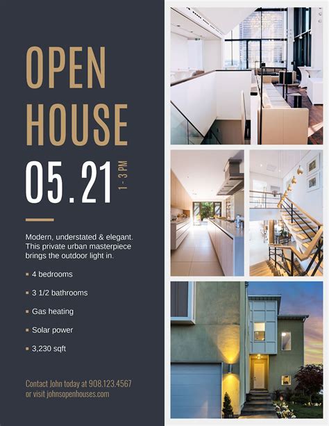 Real Estate Open House Flyer Template PosterMyWall