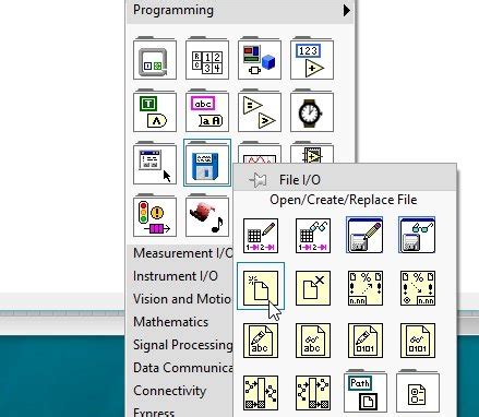 Open/Create/Replace File Function Labview