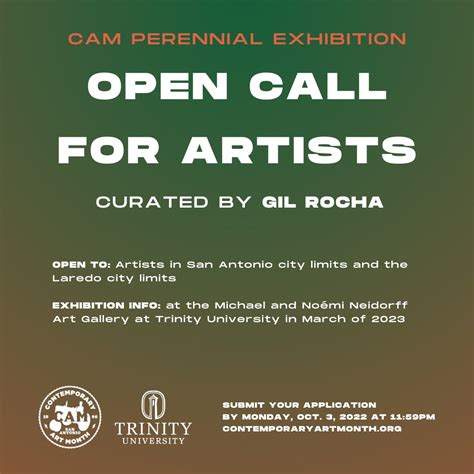 open call art submissions 2023 near me